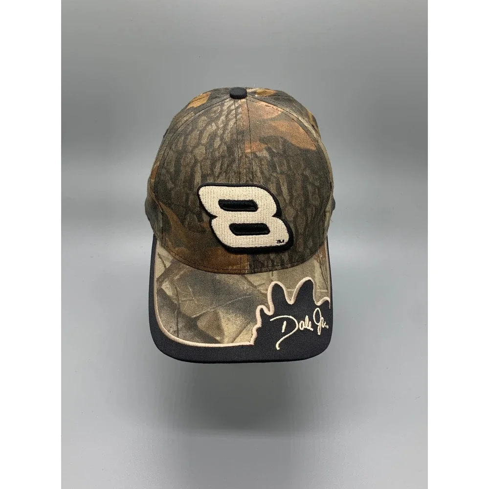 Vintage Dale Earnhardt Jr 8 NASCAR Camo RealTree Adjustable Baseball Hat Mens